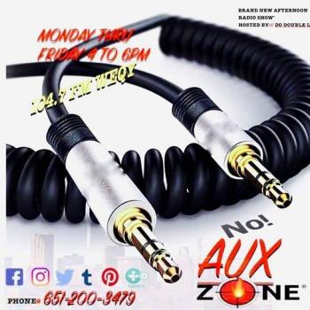 NoAuxZone audio cable photo logo with text